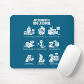 Lustiges urteilendes Hunde-Sprach-Meme Mousepad (Mit Mouse)