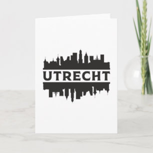 Lustiges Utrecht Stadt Stadtbild Skyline Reise Ges Karte