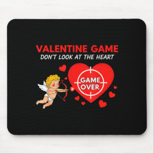 Lustiges valentins-liebes-meme-spiel herz gamer ro mousepad