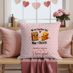 Lustiges Valentins-Pillow Food-Pun Custom-Name Kissen