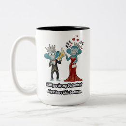 Lustiges Valentinsgeschenk Zweifarbige Tasse