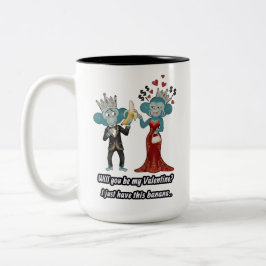 Lustiges Valentinsgeschenk Zweifarbige Tasse