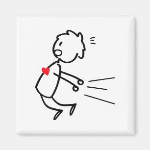Lustiges Valentinstag-Paar-Matching für Männer Fra Magnet
