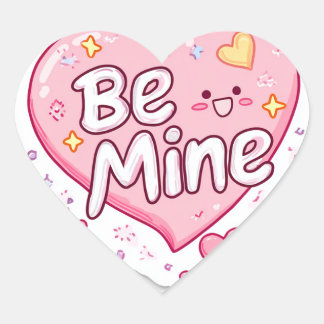 Lustiges Valentinstag-Sticker-Paket – Süßes Gesche Herz-Aufkleber