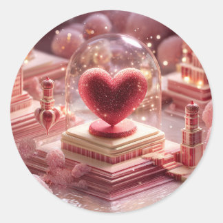 Lustiges Valentinstag-Sticker-Paket – Süßes Gesche Runder Aufkleber