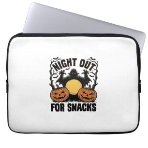 Lustiges Vampir-Shirt mit spookiger Kürbis-Nacht-K Laptopschutzhülle