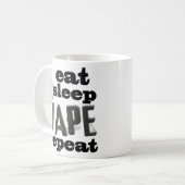 Lustiges Vaper Vaping Kaffee-Tasse Vapist Vape Kaffeetasse (Vorderseite Links)