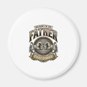 Lustiges Vater Faustschlag Vintage Gravur Shirt De Magnet