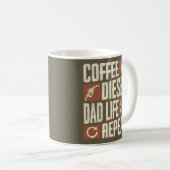 Lustiges Vater-Leben-Geschenk Kaffeetasse (VorderseiteRechts)