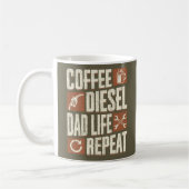 Lustiges Vater-Leben-Geschenk Kaffeetasse (Links)