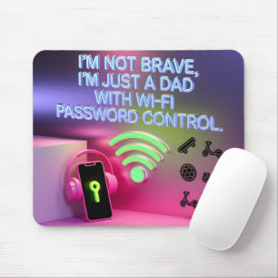 Lustiges Vater-WiFi-Passwort-Kontroll-Geschenk Mousepad