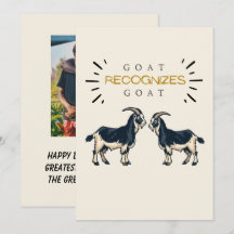 Lustiges Vatertags-Foto 'GOAT erkennt GOAT'