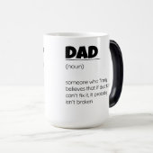 Lustiges Vatertags-Vater-Definitions-Wrap Verwandlungstasse (VorderseiteRechts)