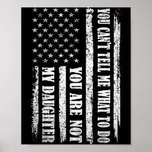 Lustiges Vatertagsdesign für Daddy Papa Männer von Poster