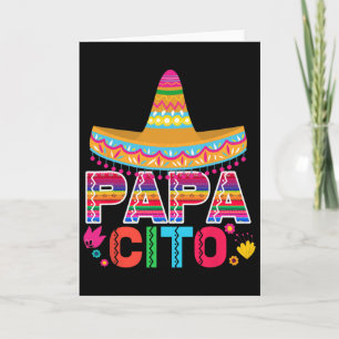 Lustiges Vatertagsgeschenk für Männer Papacito Dad Karte