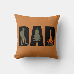 Lustiges Vatertagsgeschenk Wandern Camping Papa Kissen