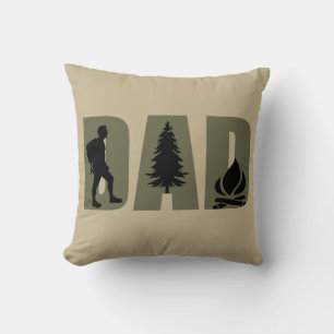 Lustiges Vatertagsgeschenk Wandern Camping Papa Kissen