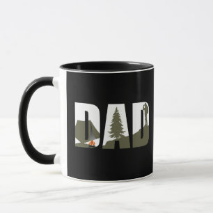 Lustiges Vatertagsgeschenk Wandern Camping Papa Tasse