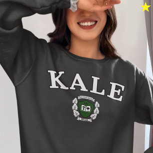 Lustiges Veganer Kohl Universität Logo Sweatshirt