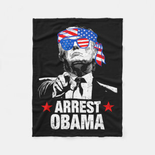 Lustiges Verhaften Obama 2025 Shirt Verhaften Obam Fleecedecke