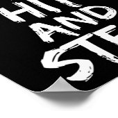 Lustiges Verkauf Coaching-Geschenk Ich bringe Kind Poster (Ecke)