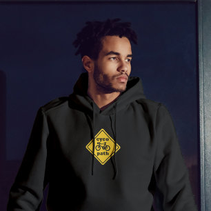Lustiges Verkehrsschild für Radfahrer Hoodie für C