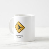 lustiges Verkehrszeichen Kaffeetasse (Vorderseite Links)
