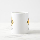 lustiges Verkehrszeichen Kaffeetasse (Mittel)
