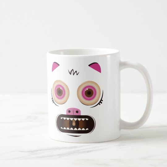 Lustiges verrücktes Monster Kaffeetasse