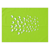 Lustiges verrücktes und neugieriges grünes mit tischdecke (Vorderseite (Horizontal))