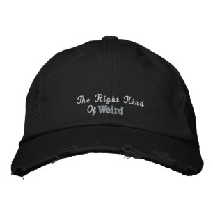 Lustiges verrücktes Zitat Schwarz Pink Weiß Vintag Bestickte Baseballkappe