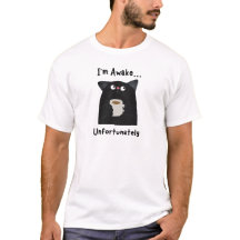 Lustiges verschlafenes Katze T-Shirt