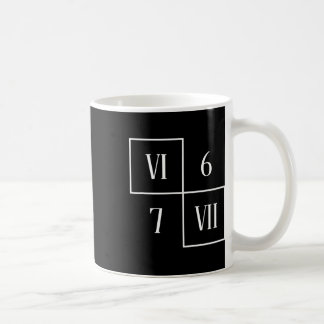 Lustiges Vi Vii 6 7 Meme römische Zahlen Mathe Sec Kaffeetasse
