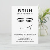 Lustiges Videospiel-Meme zum 9. Geburtstag eines J Einladung (Stehend Vorderseite)