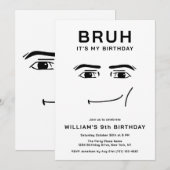 Lustiges Videospiel-Meme zum 9. Geburtstag eines J Einladung (Vorne/Hinten)