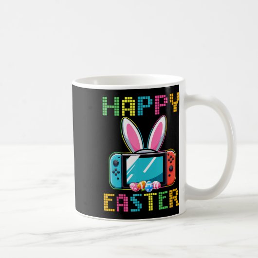 Lustiges Videospiel-Osterhase-Gaming-Controller Ga Kaffeetasse (Rechts)