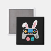 Lustiges Videospiel-Osterhase Gaming-Controller Ga Magnet (Vorderseite/Rückseite)