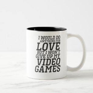 Lustiges Videospiel-Spieler-Liebe-Zitat für Gamer Zweifarbige Tasse