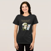 Lustiges viktorianisches Frosch-T-Shirt Tri-Blend Shirt (Vorderseite voll)