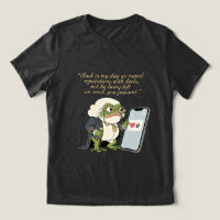 Lustiges viktorianisches Frosch-T-Shirt