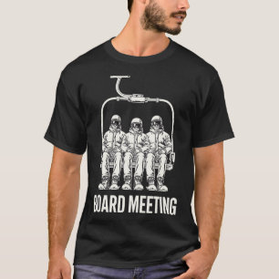 Lustiges Vintage-Board-Meeting-Ski-Snow-T-Shirt Sn T-Shirt