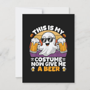 Lustiges Vintage Boo Postkarte