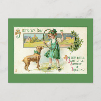 Lustiges Vintage Irland St. Patricks Day Feiertagspostkarte