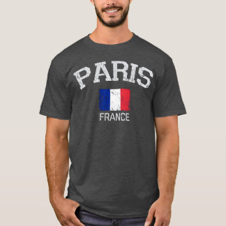Lustiges Vintage Paris Frankreich T-Shirt
