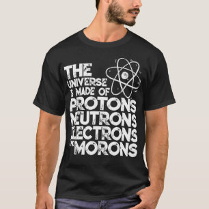 Lustiges Vintage-Physik-Witz-Design Das Universum T-Shirt