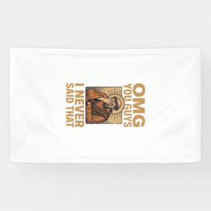 Lustiges Vintage religiöses Facepalm-Zitat-Shirt-D Banner