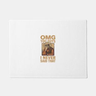 Lustiges Vintage religiöses Facepalm-Zitat-Shirt-D Fußmatte