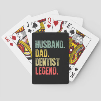 Lustiges Vintage-Shirt für Männer Ehemann Vater Za Spielkarten