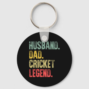 Lustiges Vintage-Shirt Husnd Dad Cricket-Legende R Schlüsselanhänger