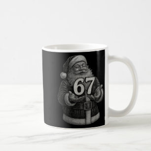 Lustiges Vintage Six Seven 6 7 Meme Santa Weihnach Kaffeetasse